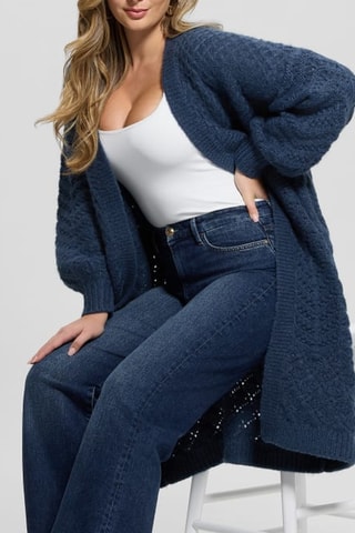 Gilet long Valeria - Bleu marine