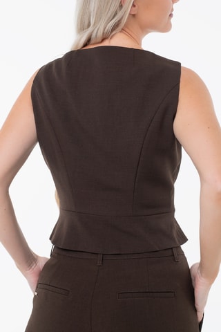 Gilet de costume Matea - Marron