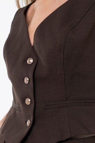 Gilet de costume Matea - Marron