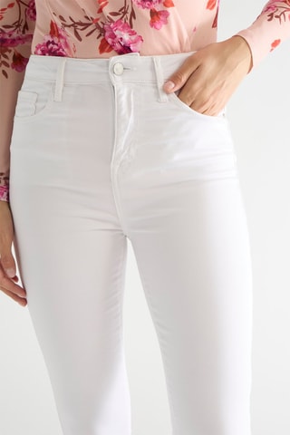 Pantalon skinny taille haute Tamara - Blanc