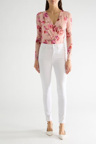 Pantalon skinny taille haute Tamara - Blanc