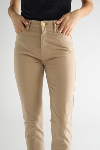 Pantalon skinny taille haute Tama - Camel