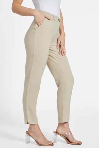 Pantalon regular 7/8 - Beige