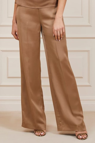 Pantalon regular - Marron
