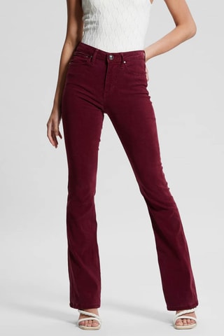 Pantalon flare - Bordeaux