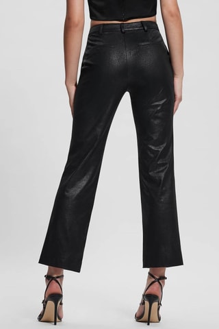 Pantalon droit taille haute - Noir