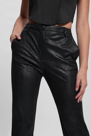 Pantalon droit taille haute - Noir