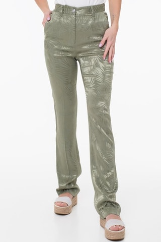 Chino regular taille haute - Kaki