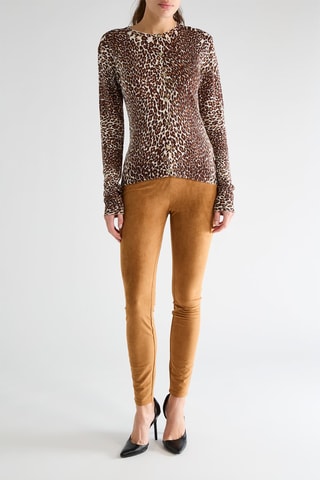 Jegging taille haute Hudson - Marron clair