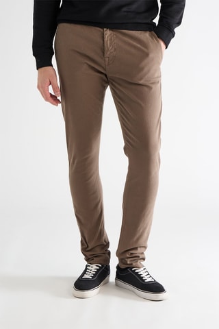 Chino skinny David - Marron