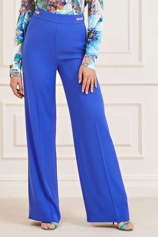 Pantalon taille haute - Bleu roi
