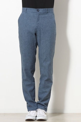 Pantalon en lin Myron - Bleu cobalt