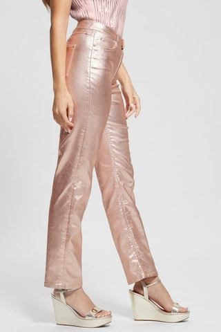 Pantalon straight Papete - Doré rose