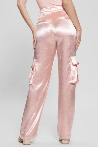 Pantalon cargo taille haute Jamie - Rose