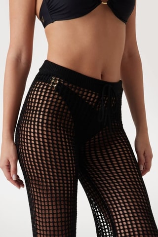 Pantalon taille haute - Noir