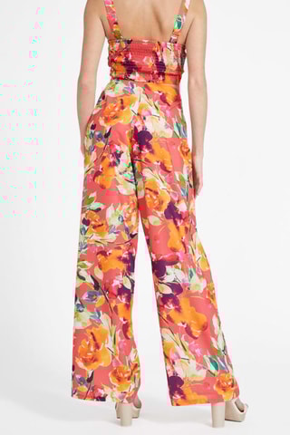 Pantalon palazzo taille haute - Orange