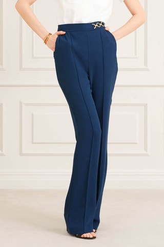 Pantalon taille haute - Bleu roi