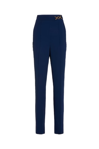 Pantalon taille haute - Bleu roi