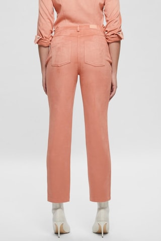 Pantalon regular taille haute - Rose