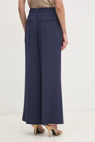 Pantalon wide legs taille haute Sidney - Bleu marine