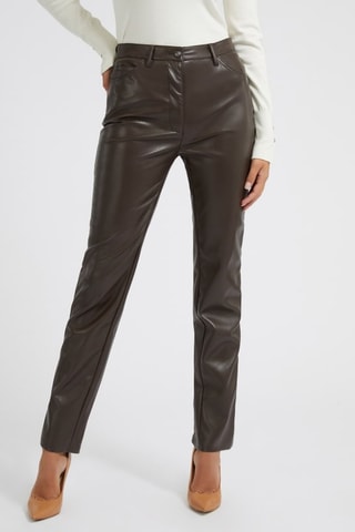 Pantalon droit taille haute - Noir