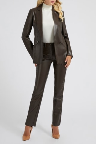 Pantalon droit taille haute - Noir