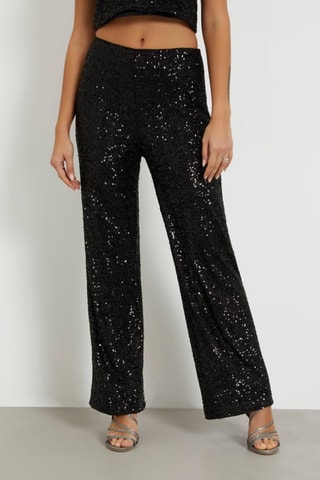 Pantalon taille haute - Noir