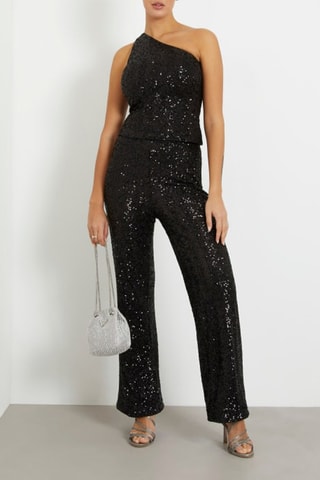 Pantalon taille haute - Noir