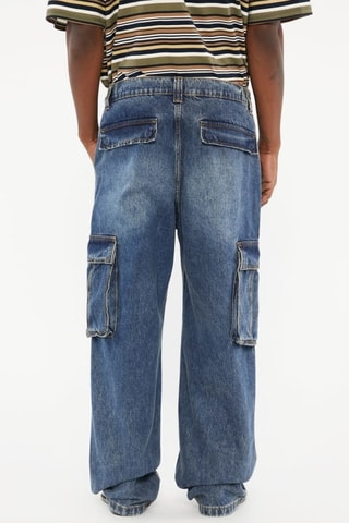 Jean cargo - Bleu foncé