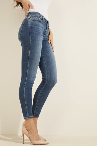 Jean taille haute - Bleu pétrole