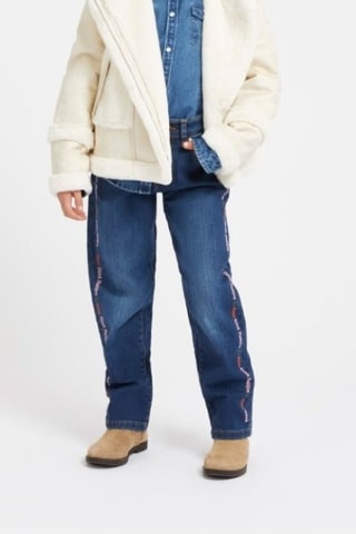 Jean taille haute - Bleu