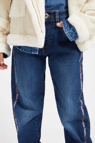 Jean taille haute - Bleu