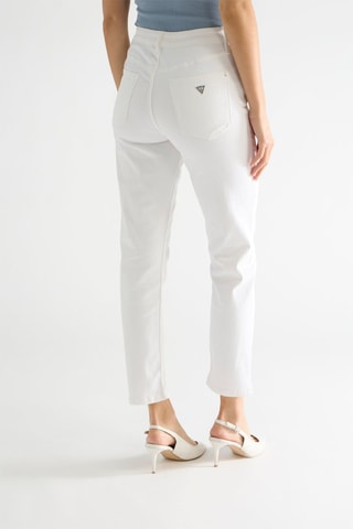 Jean straight taille haute - Blanc