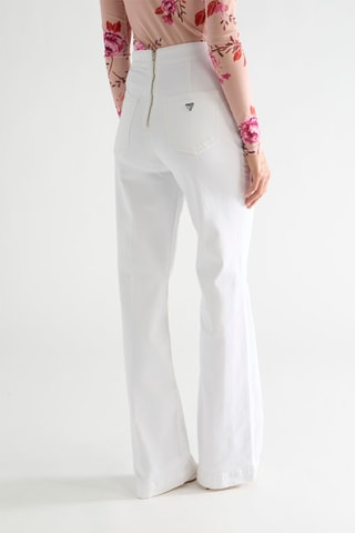 Jean flare taille haute Farah - Blanc