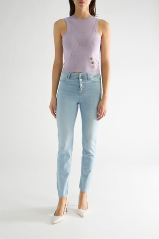 Jean skinny taille haute Fenice - Bleu