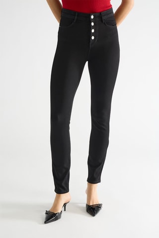 Jean skinny taille haute Fenice expo - Noir