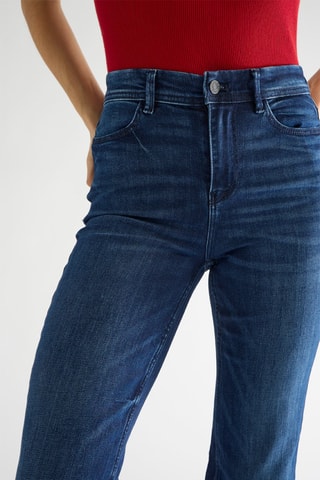 Jean bootcut taille haute Fenice boot - Bleu