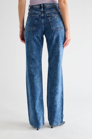 Jean straight taille haute Mandies - Bleu
