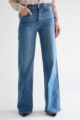 Jean flare Flavia - Bleu marine