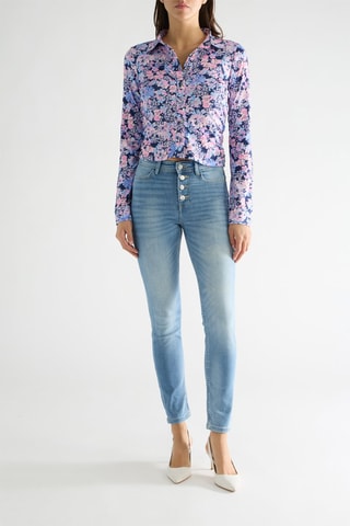 Jean skinny taille haute Fenice - Ciel