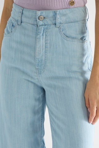 Jean flare taille haute Flavia - Ciel