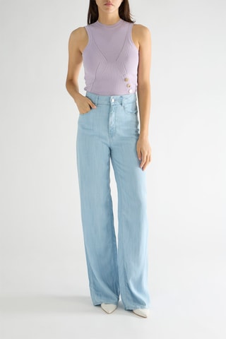 Jean flare taille haute Flavia - Ciel