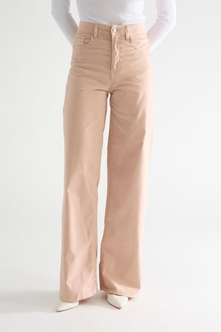 Jean flare taille haute Flavia - Rose clair