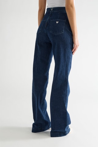 Jean palazzo taille haute Farah - Bleu foncé