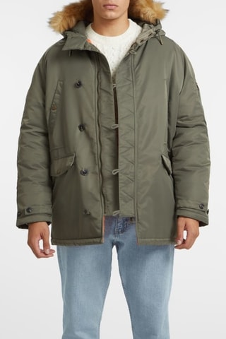 Parka à capuche - Vert olive