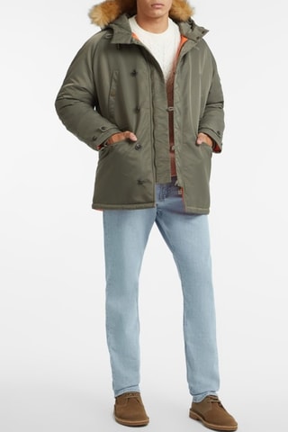 Parka à capuche - Vert olive