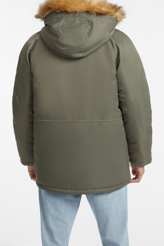 Parka à capuche - Vert olive