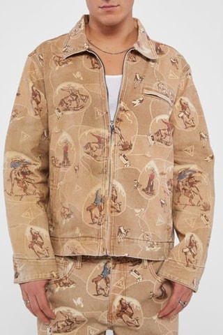 Veste en jean - Marron