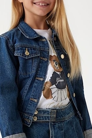 Veste en jean Lurex - Bleu foncé