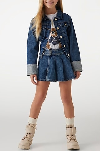 Veste en jean Lurex - Bleu foncé